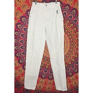 VTG Rockies Bareback Jeans 29x36 Grey Denim High Rise Cowgirl Rodeo